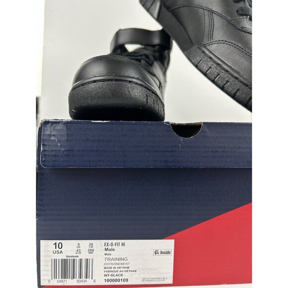 Reebok Classic Lifestyle Men's Ex-O Fit Hi High Top US 10 Black Shoes NWB - Picture 3 of 11
